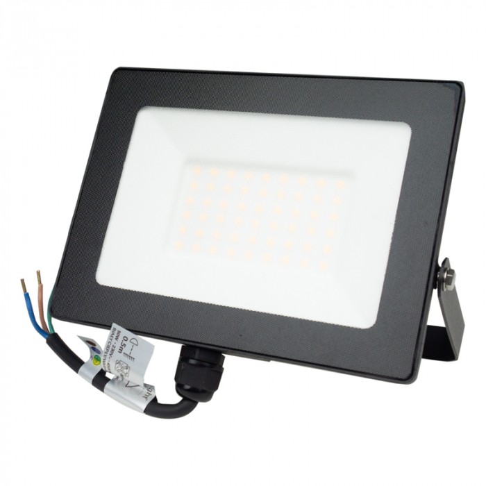 LED REFLEKTOR ECO LIGHT 50 W 3000 K 4500 LM IP65 – ČIERNY