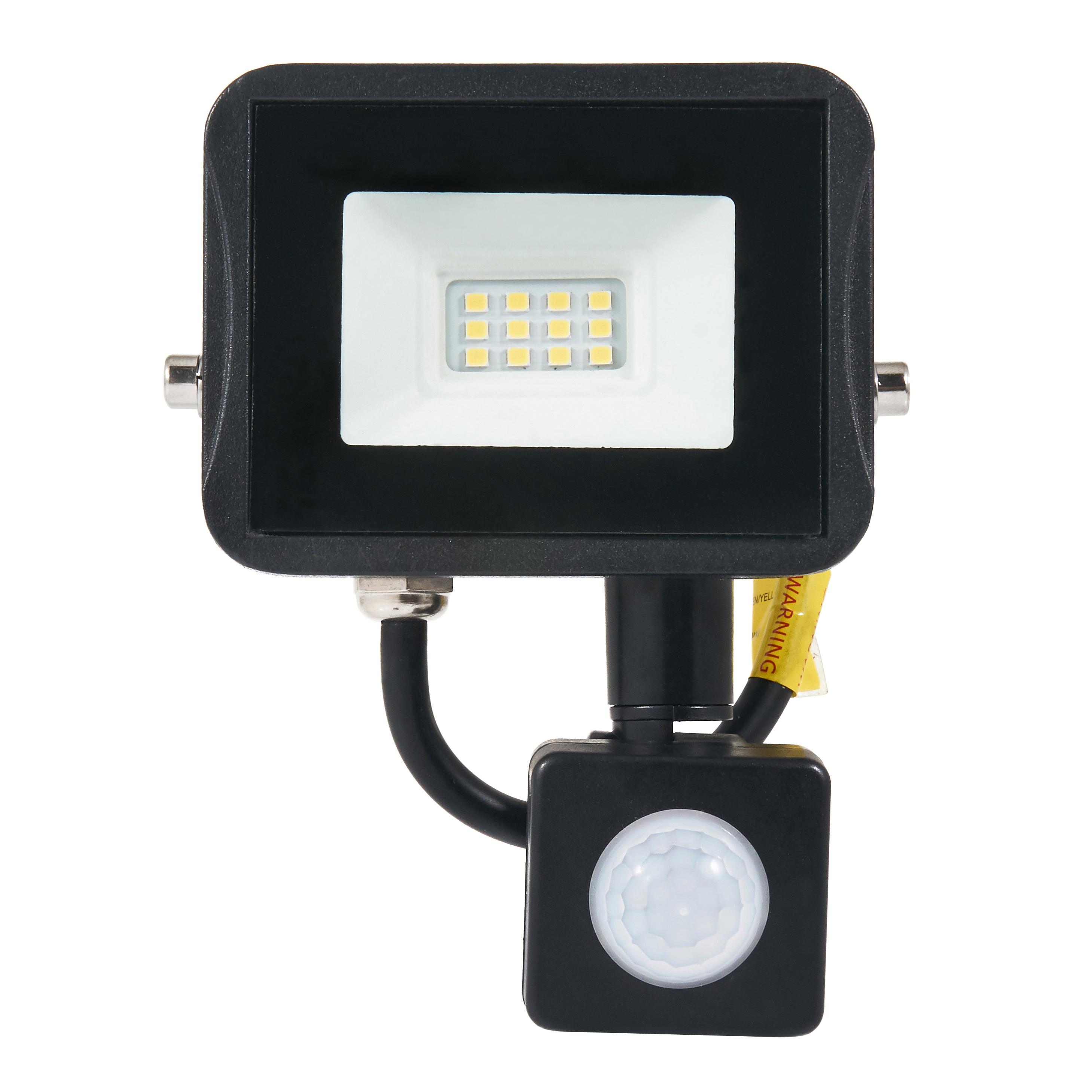 LED REFLEKTOR IVO S PIR SENZOROM 10W IP65 850LM TEPLÁ BIELA