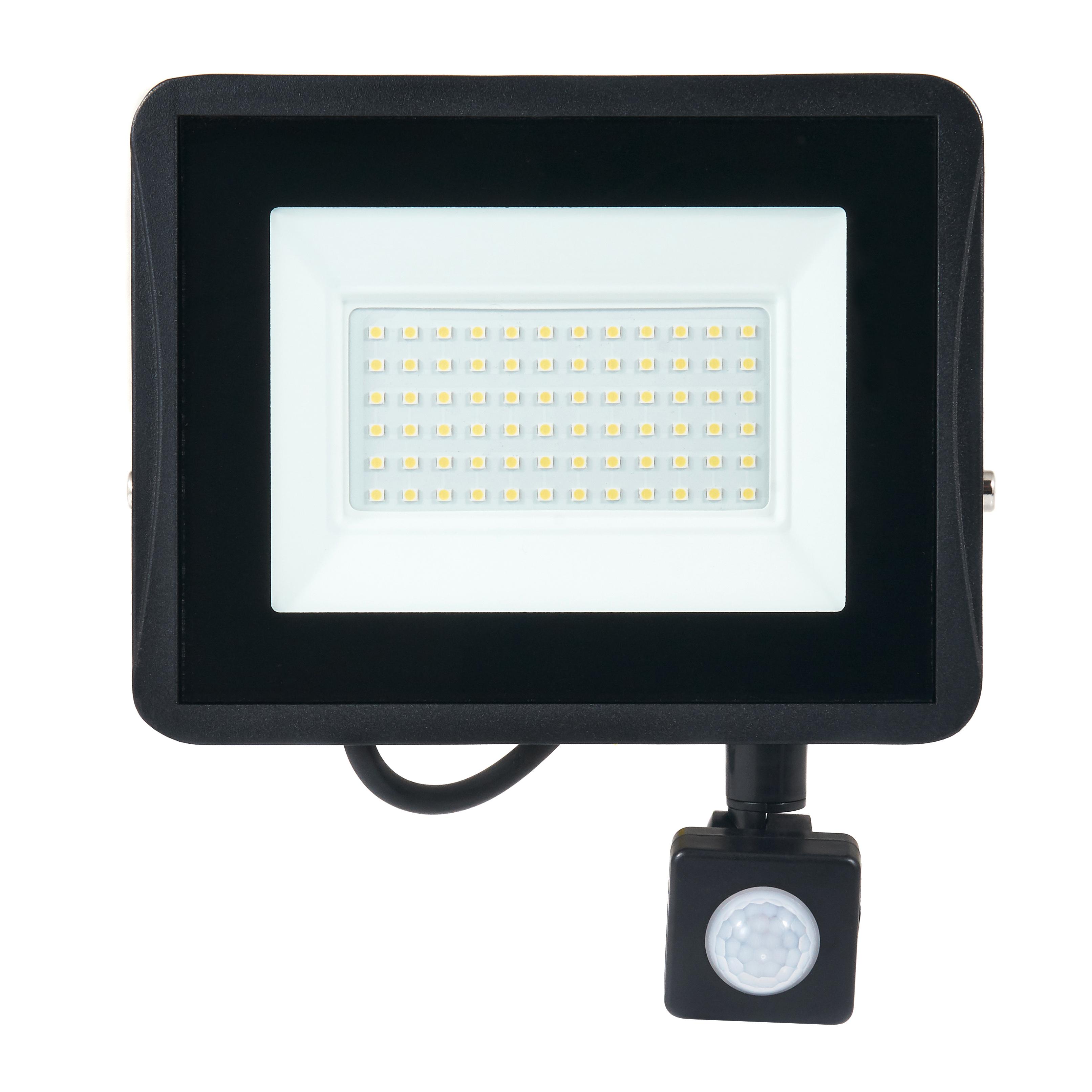 LED REFLEKTOR IVO S PIR SENZOROM - 50W - IP65 - 4250LM - TEPLÁ BIELA - 3000K