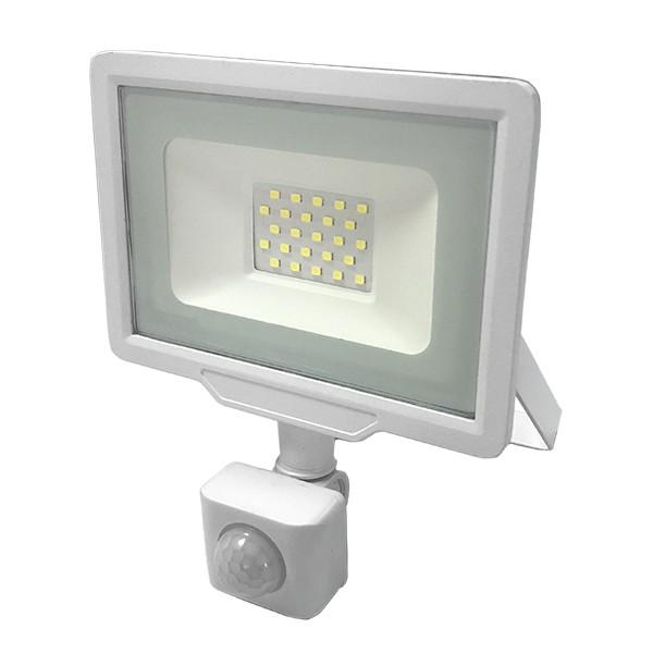 LED REFLEKTOR WHITE CITY LINE S PIR SENZOROM 30W NEUTRÁLNA BIELA