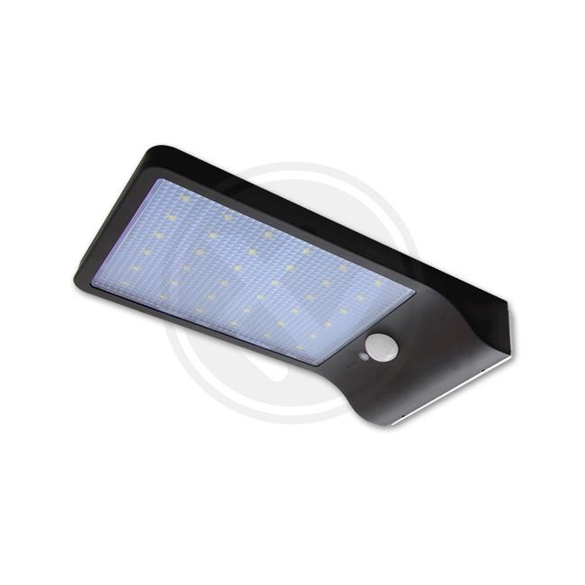 LED solárne svietidlo slim 36xSMD pohybový senzor 