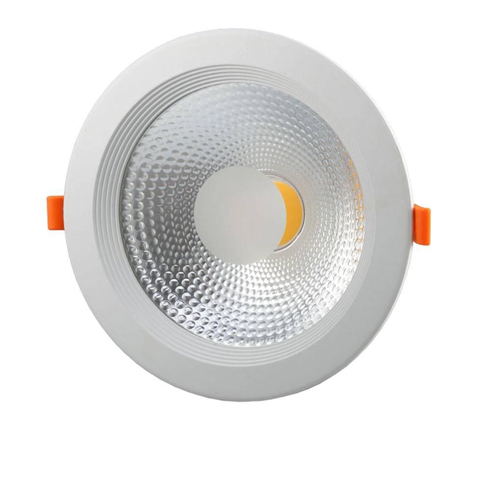 LED SPOT DOWNLIGHT COB TUV PASS 145° 15W TEPLÁ BIELA