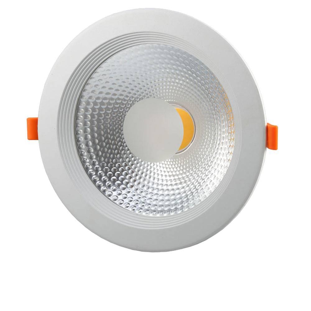 LED SPOT DOWNLIGHT COB TUV PASS 145° 20W TEPLÁ BIELA