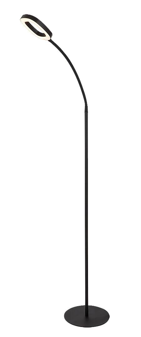 LED stojaca lampa Rabalux Modern Radar 11W, 570lm, 3000K, stmievateľná, čierna