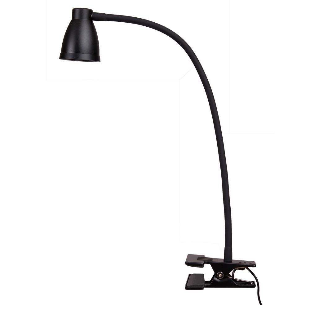 LED stolná lampa 5W black s klipom