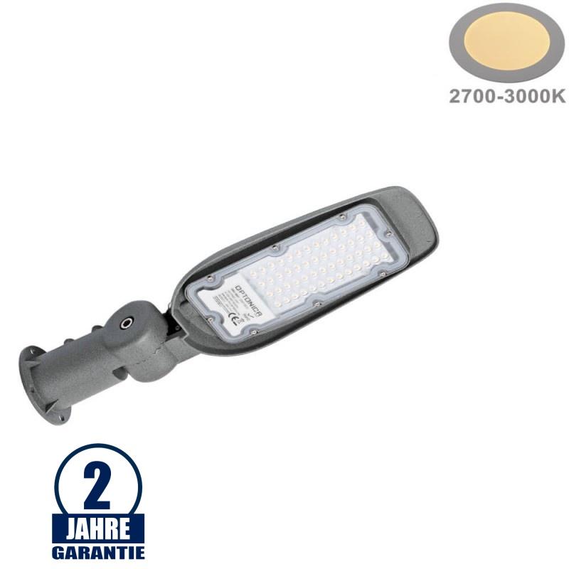 LED STREET LIGHT PF>0.9 30W TEPLÁ BIELA