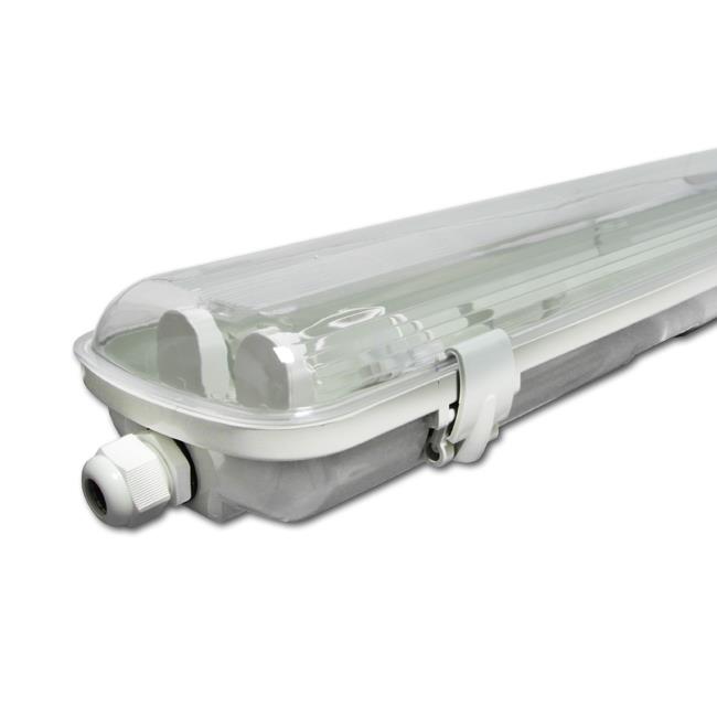 Hermetické svietidlo 120 cm 2×36 W, IP65 – číre
