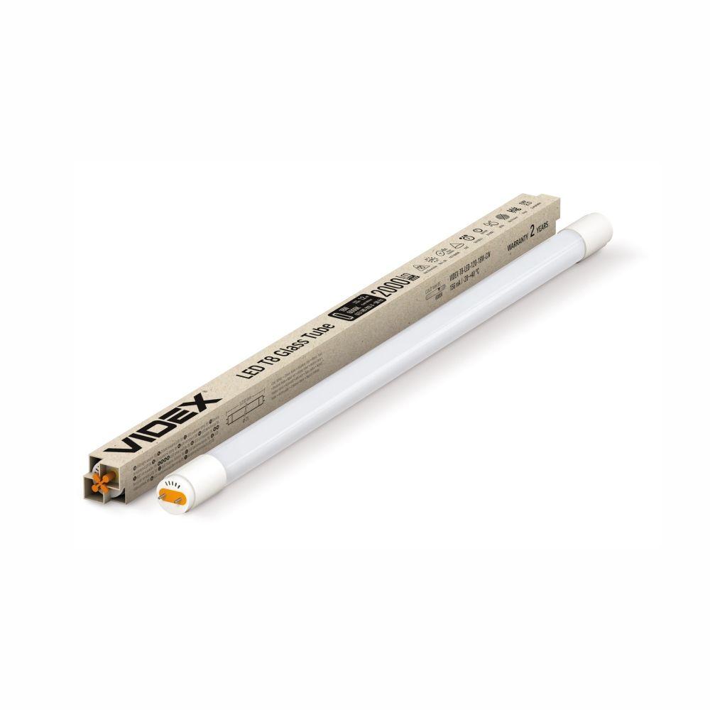 LED T8 GLASS TUBE VIDEX-T8-LED-120-18W-STUDENÁ BIELA