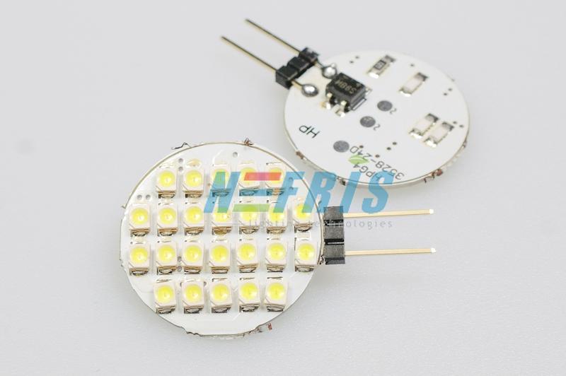 LED ŽIAROVKA 2.4W NEUTRÁLNA BIELA 24 LED SMD1210 G4