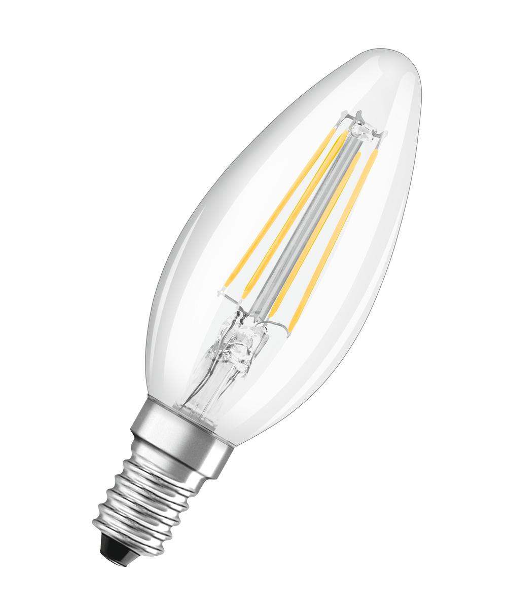 E14 LED B35 5,5W TEPLÁ BIELA 360° FILAMENT OSRAM SUPERSTAR STMIEVATEĽNÁ