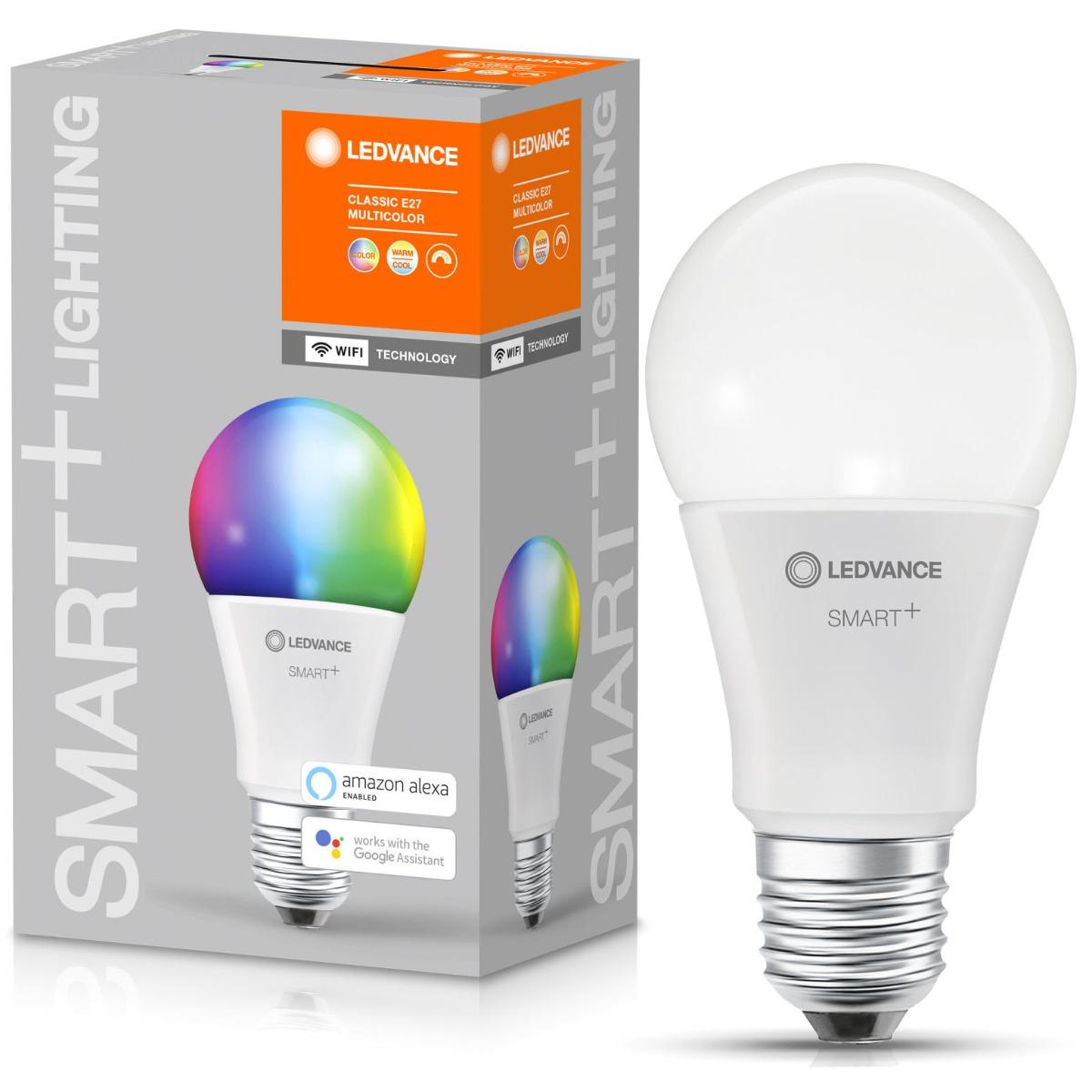 LED ŽIAROVKA E27 A60 9W 806LM CCT RGB LEDVANCE SMART+ WIFI STMIEVATEĽNÁ