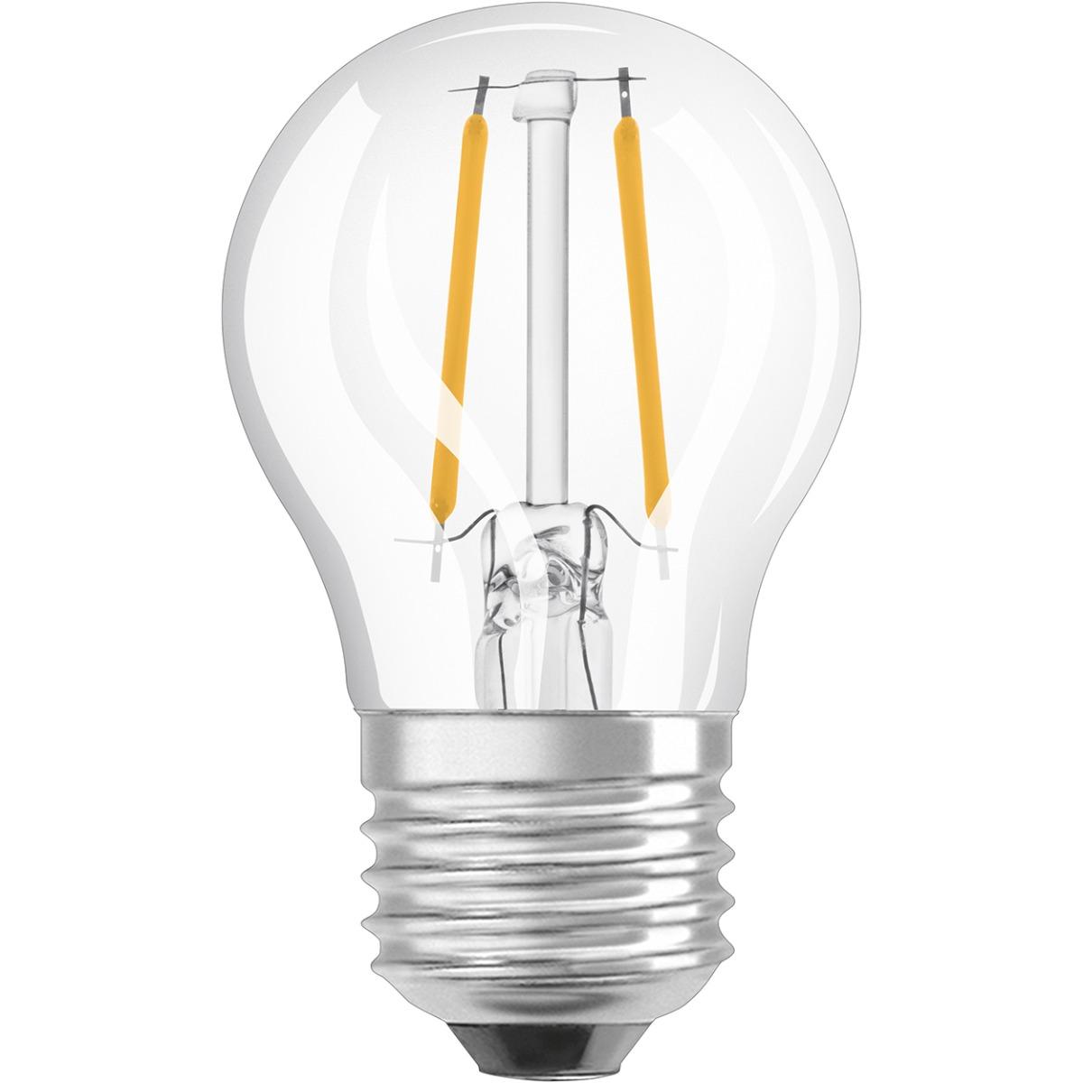 E27 LED P45 2,8W 2700K TEPLÁ BIELA 360° STMIEVATEĽNÁ FILAMENT OSRAM SUPER STAR