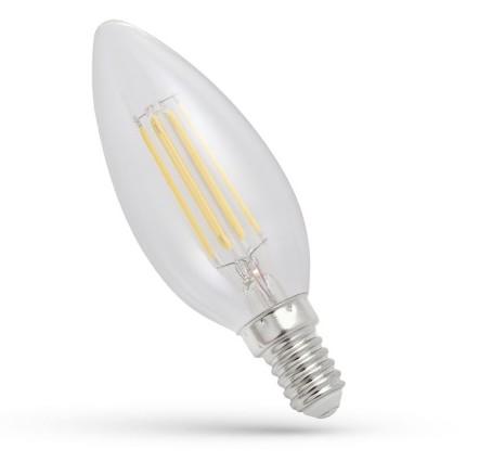 LED ŽIAROVKA E14  FILAMENT 4W TEPLÁ BIELA 