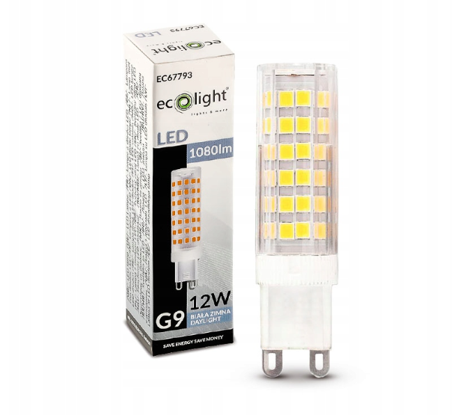 G9 LED 12W - STUDENÁ BIELA