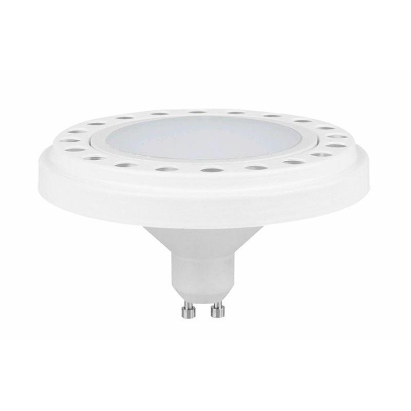 LED ŽIAROVKA SISERO ES111 LED GU10 15W W/WW 15 LED  230V AR111 TEPLÁ BIELA BIELA  ALUMINIUM