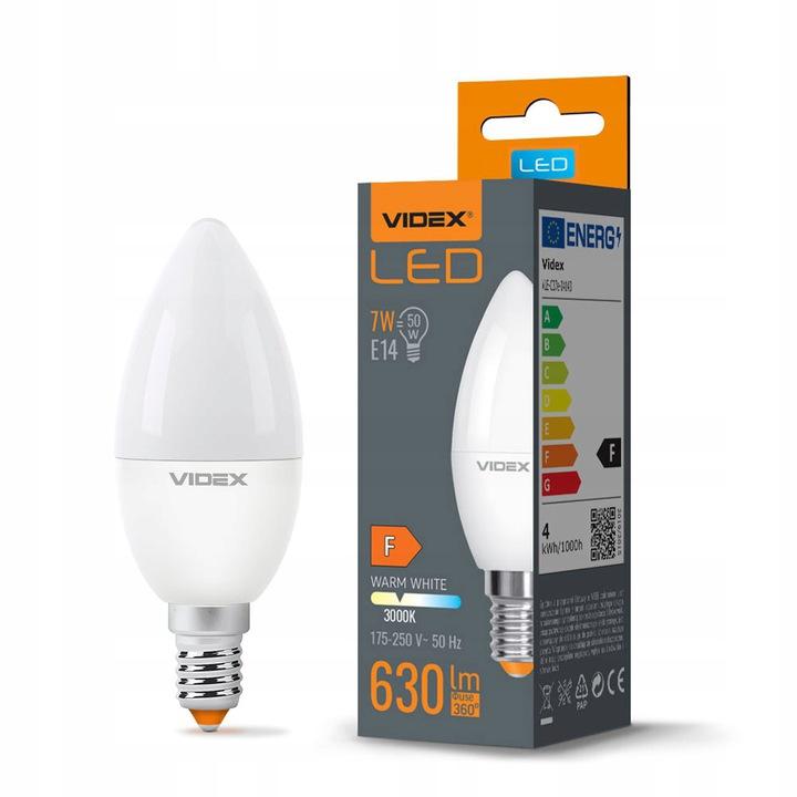 LED ŽIAROVKA VIDEX 7W TEPLÁ BIELA E14 + ZÁRUKA 3 ROKY