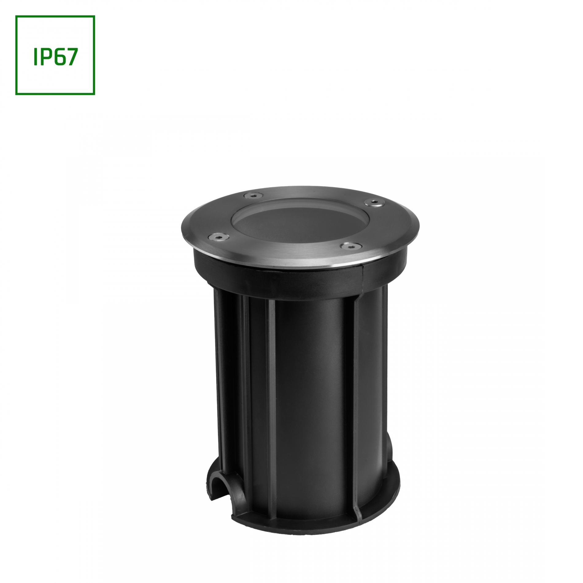 LUKKA CONNECT GU10 250 V IP67 ⌀108 × 140 mm – zapustené nájazdové svietidlo