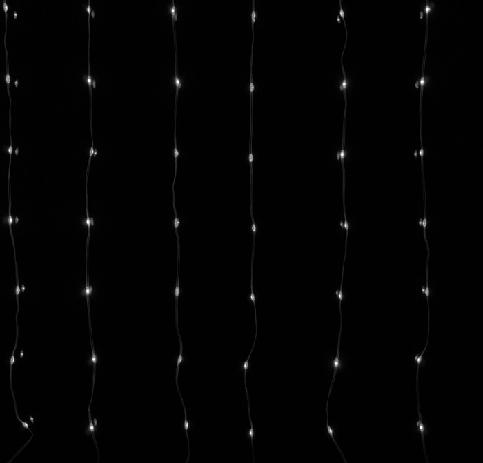 Magická svetelná clona 200 LED 3 × 1 m – 6500K, DC 5V (USB)