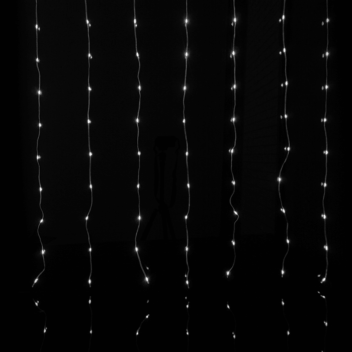 Magická LED svetelná clona 400 LED, 3 × 2 m, 6500K, USB 5V