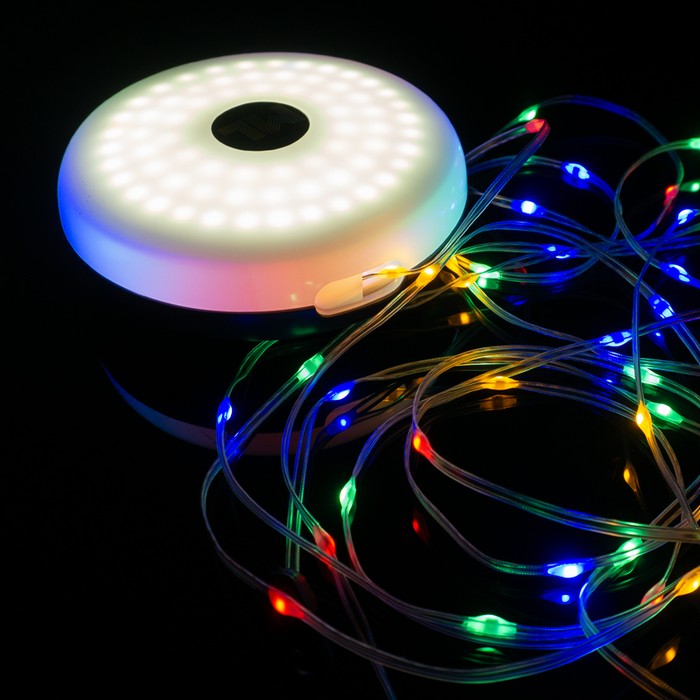 Magické kempingové LED svetlá 8m, 1,6 W 80 LED, RGB + 4000K, IP44 + DO