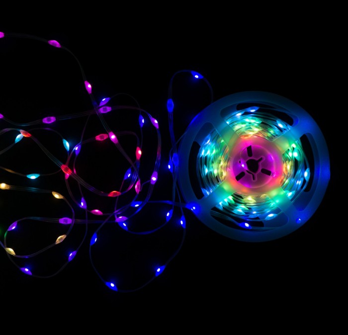 Magické RGB svetielka 100 LED – 5 metrov, 1 milión farieb, USB napájanie 5V