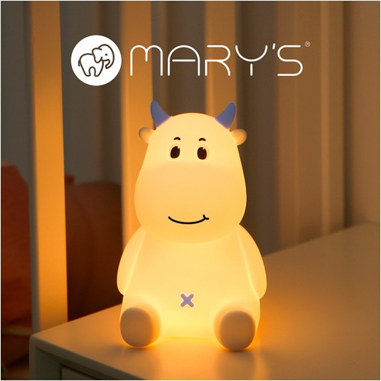 MARY'S LED NOČNÁ LAMPA KRAVSKO MODRÁ