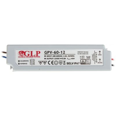 Napájací zdroj GP 60W-12V 5A IP67