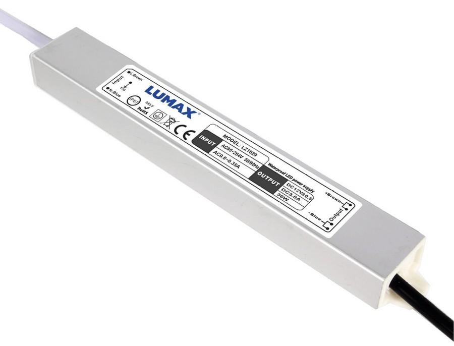 NAPÁJACÍ ZDROJ LUMAX 36W 12V IP67