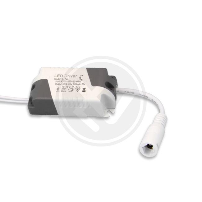 Napájací zdroj pre LED diódy 9-20V 3-7W 220mA – konštantný prúd