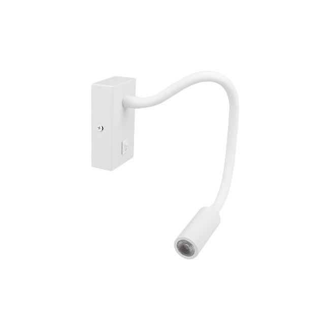 Nástenná lampa Leo LED 3W 4000K biela