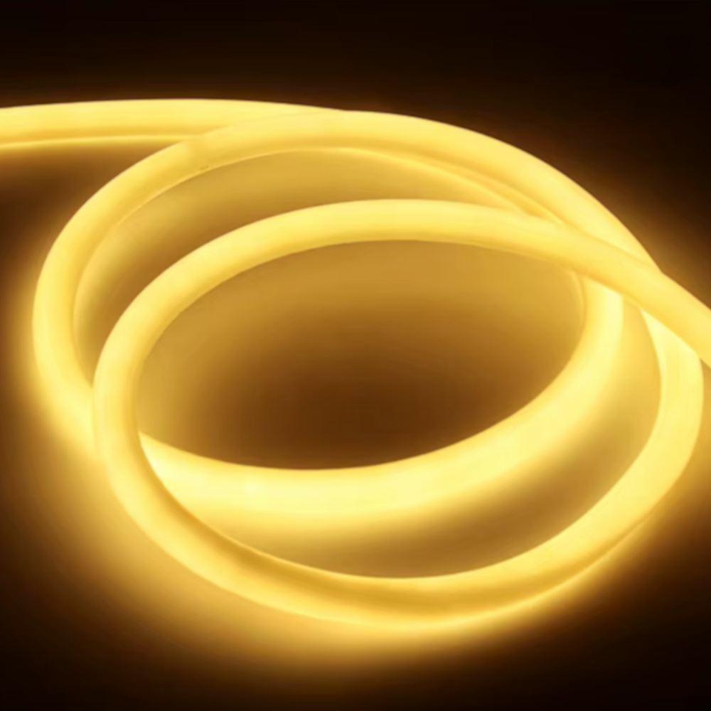 Neon Flex 360° svetelná hadica 5m – teplá biela, 18mm, 50W, 24V, IP65