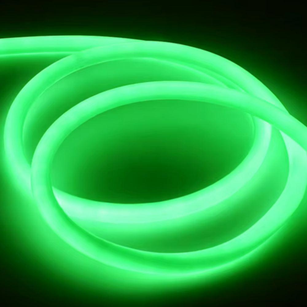 Neon Flex 360° svetelná hadica 5m zelená 18mm 50W 24V IP65
