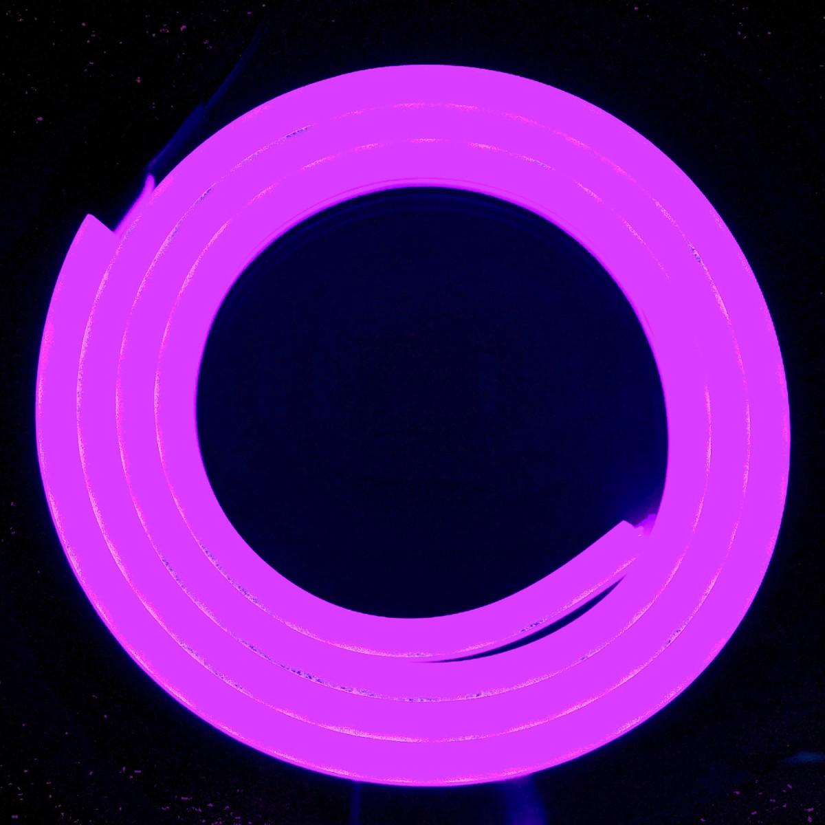 Neón FLEX 6×12 mm 120 LED 12V – PURPLE (fialový) – 1 meter, IP65