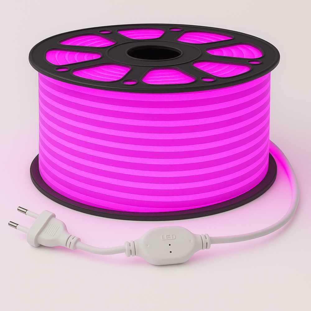 Neón FLEX 8/16 230V 12W 120D ružový – 1 meter