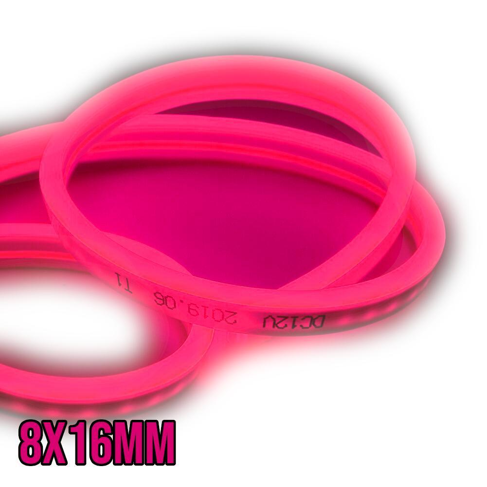 Neon FLEX 8x16mm 120 LED 12V – Červený, IP65 (1 m)