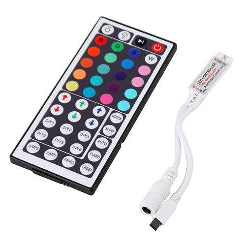 Ovládač mini IR RGB 44 tlač. 72W 12V