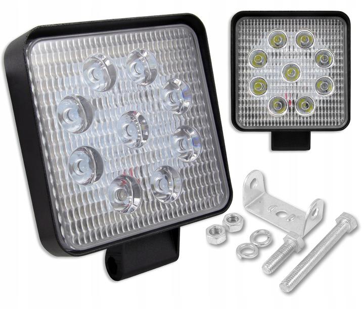 PRACOVNÁ LAMPA 10-30V 27W 9XLED WR ŠTVOREC