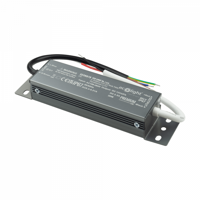 PRÉMIOVÝ hermetický napájací zdroj 30W 12V