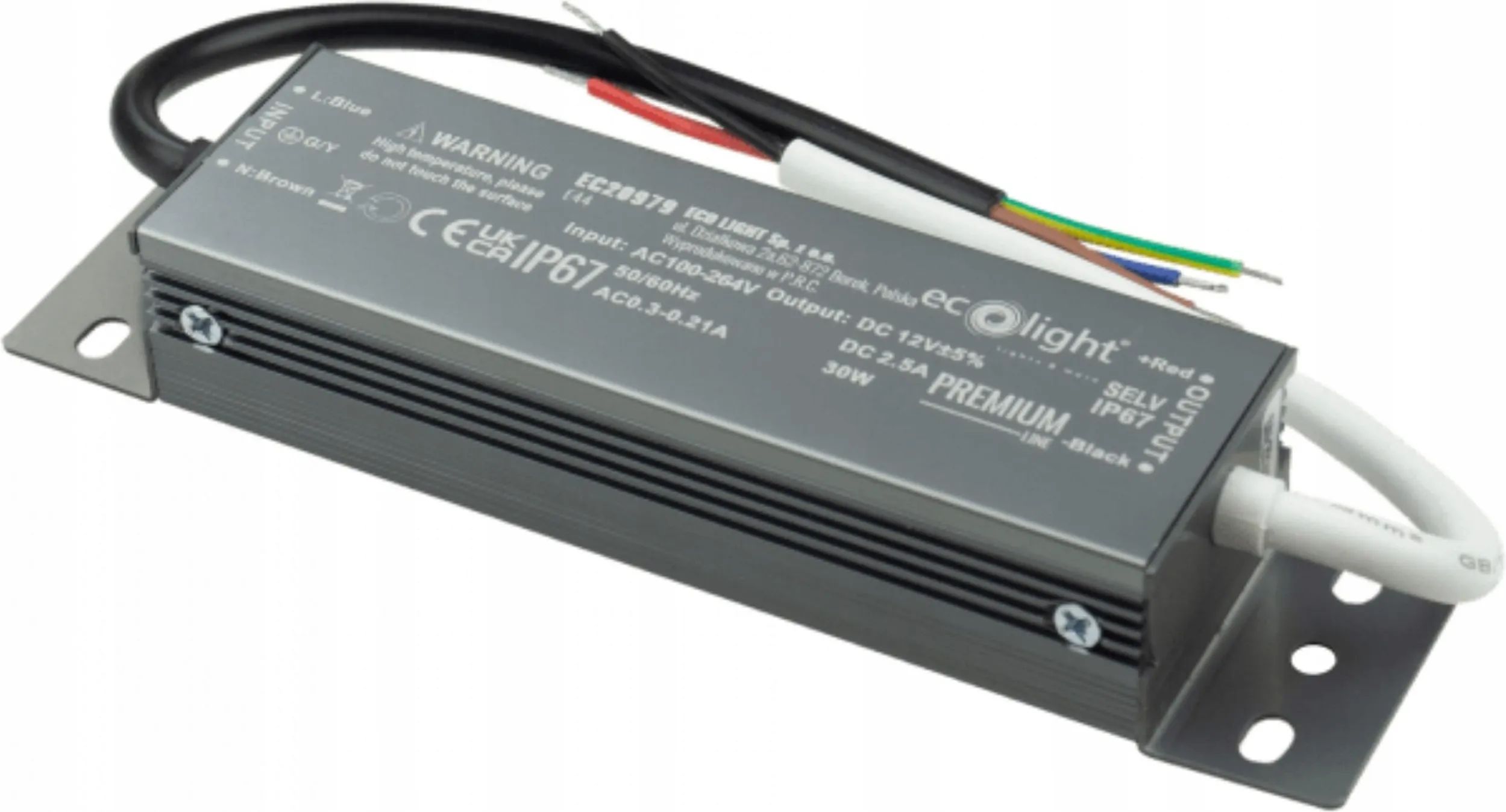 PRÉMIOVÝ hermetický napájací zdroj 30W 12V