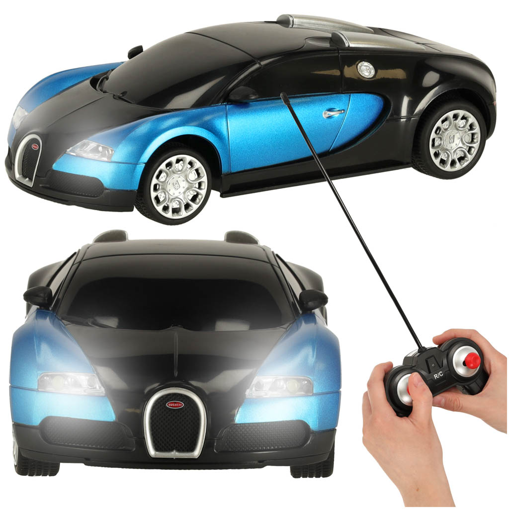 RC AUTO BUGATTI VEYRON LICENCIA 1:24 MODRÉ