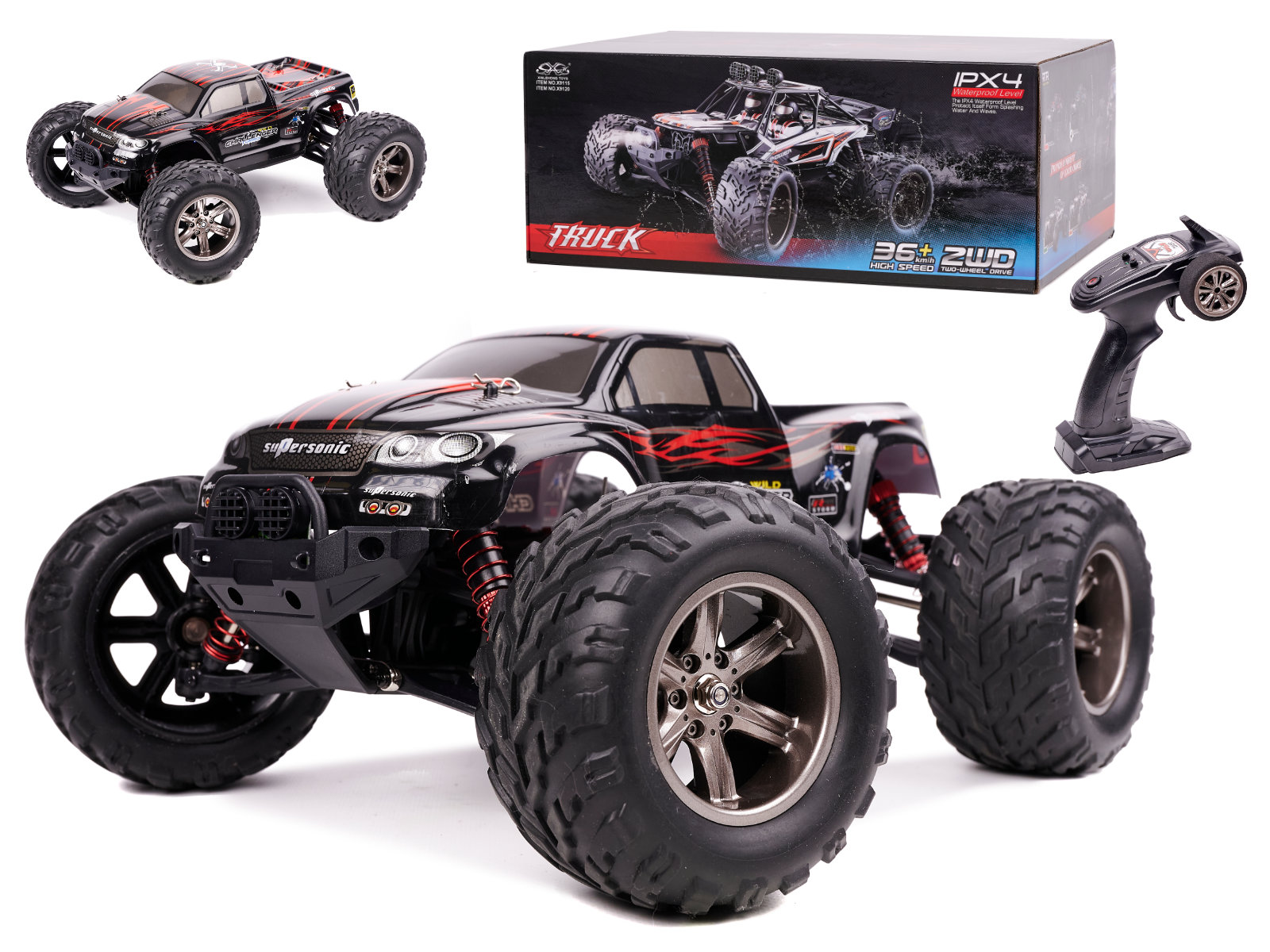 RC AUTO MONSTER TRUCK 1:12 2,4 GHZ X9115 RED VYLEPŠENÁ VERZIA