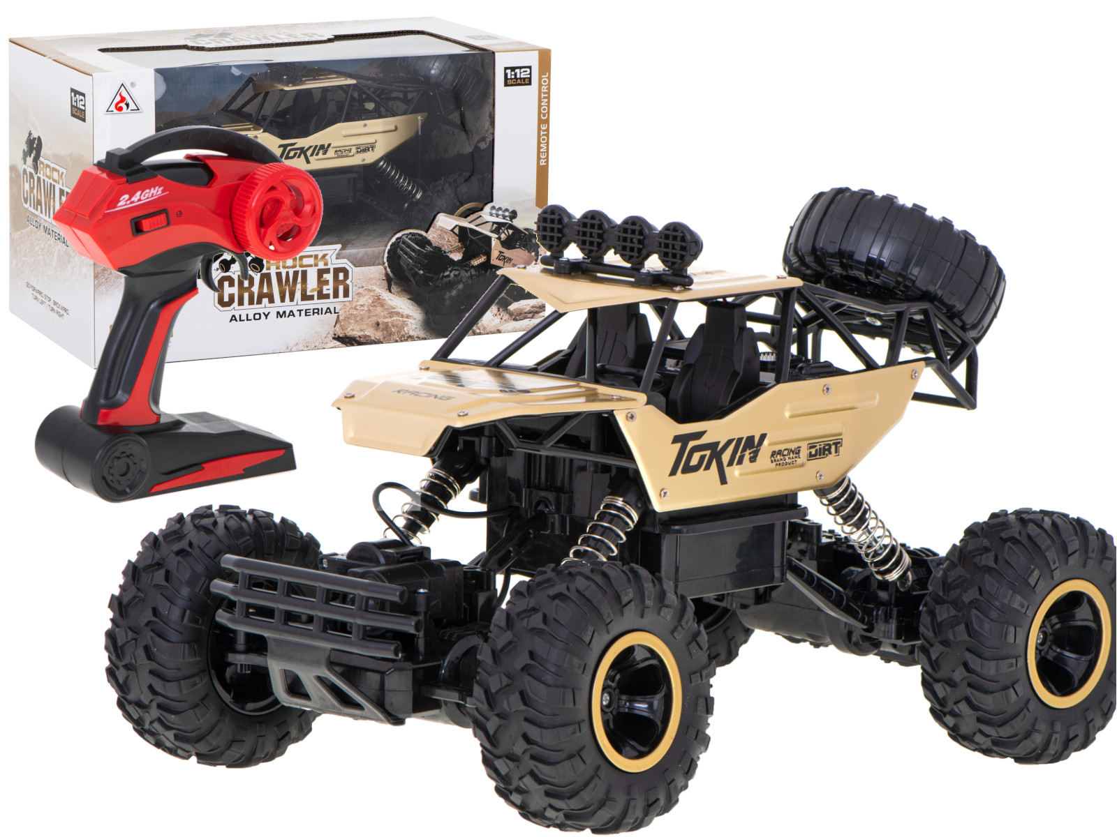 RC AUTO ROCK CRAWLER 1:12 4WD METAL ZLATÉ