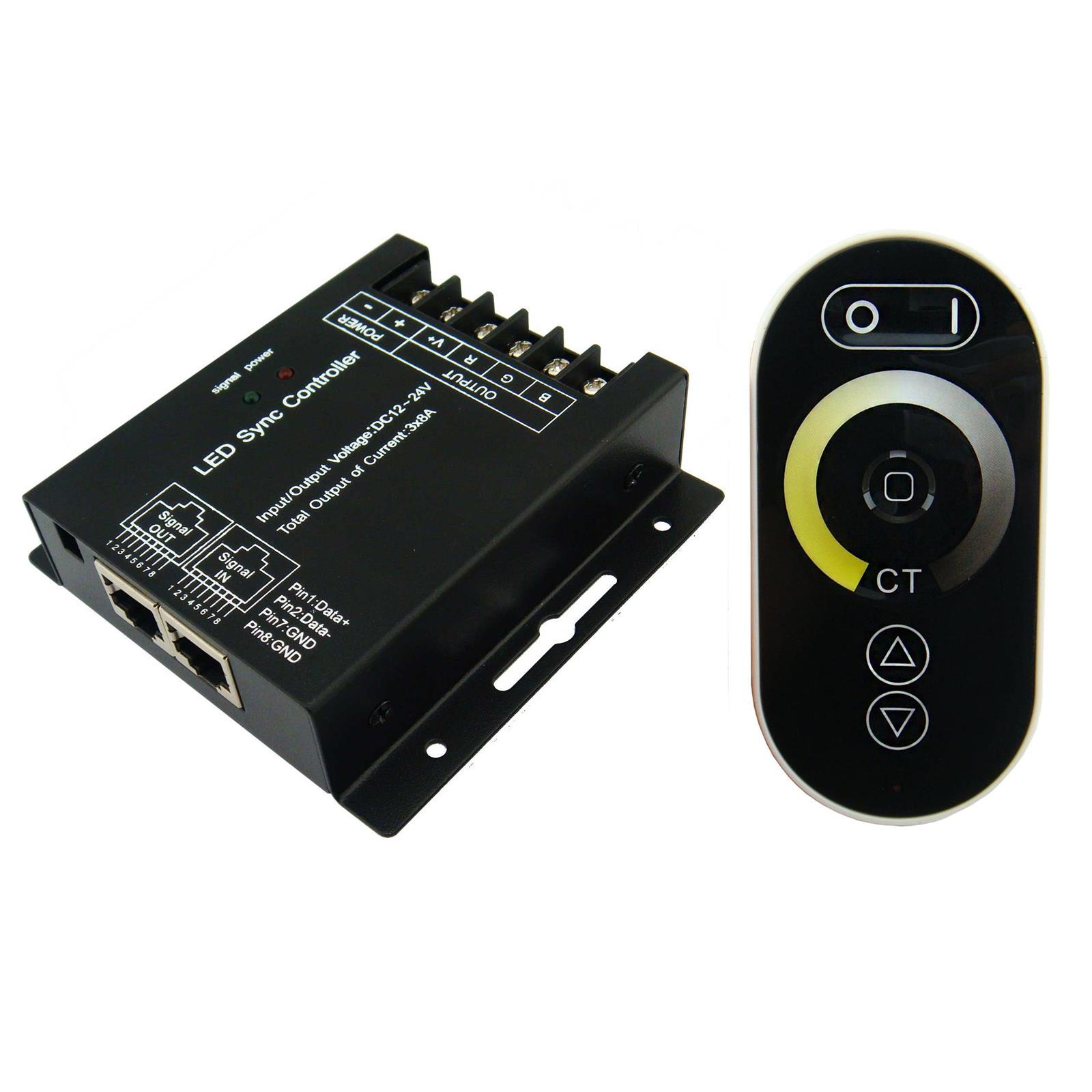 RF kontrolér DUAL-WHITE LED 144W 12V dotykový
