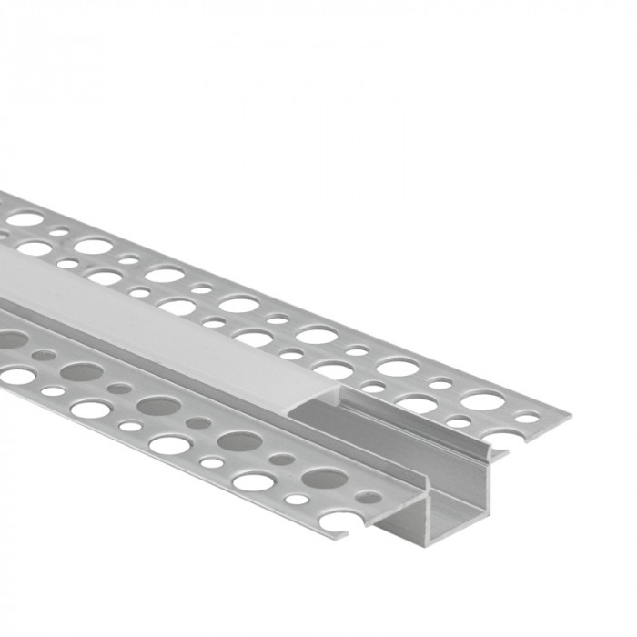 SADA 2m SDK lišta eloxovaná 19,8mm do sadrokartónu + ml.krytka + 4x ukončenie