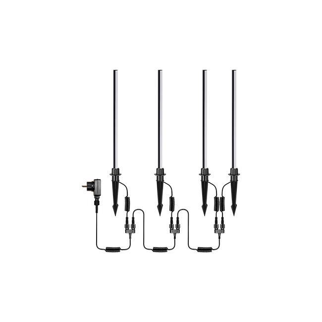 Sada 4 záhradných LED lámp 24V Neo Suri 3000K