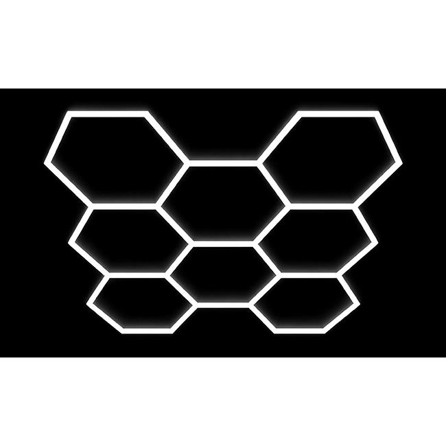 Hexagon LED lampa 8L 350W 315x301cm sada 6500K