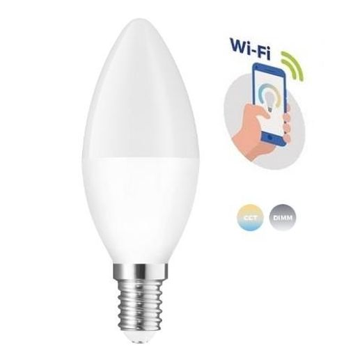 SMART LED žiarovka 5W WIFI E14 Sviečka