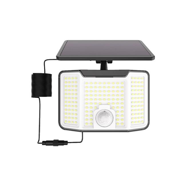 Solárny LED reflektor 172xSMD PIR diaľkové ovládanie	