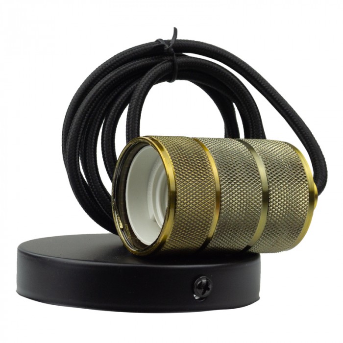 Stropná závesná lampa 2m E27 OSW-1 – Žltá medená