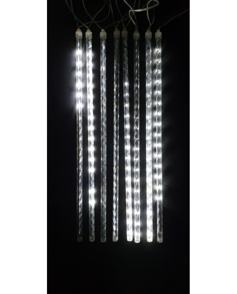 Vianočná LED reťaz cencúle IP44, 288 LED, studená biela